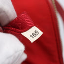 PRADA Shoulder Bag Nylon Red Gold Auth 154700V-23