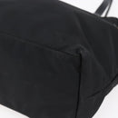 PRADA Tote Bag Nylon Black Gold Auth 154701-9
