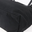 PRADA Tote Bag Nylon Black Gold Auth 154701-15