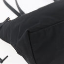 PRADA Tote Bag Nylon Black Gold Auth 154701-16