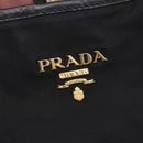PRADA Tote Bag Nylon Black Gold Auth 154701-17