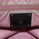 PRADA Tote Bag Nylon Black Gold Auth 154701-10