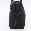 PRADA Tote Bag Nylon Black Gold Auth 154701-3