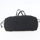 PRADA Tote Bag Nylon Black Gold Auth 154701-5