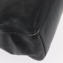 CHANEL COCO Mark Hand Bag Leather Black CC Auth 154703-16