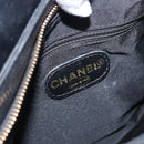CHANEL COCO Mark Hand Bag Leather Black CC Auth 154703A-9