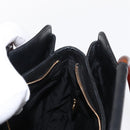 CHANEL COCO Mark Hand Bag Leather Black CC Auth 154703-19