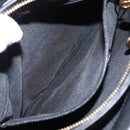 CHANEL COCO Mark Hand Bag Leather Black CC Auth 154703-23