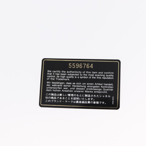 CHANEL COCO Mark Hand Bag Leather Black CC Auth 154703