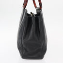 CHANEL COCO Mark Hand Bag Leather Black CC Auth 154703-3