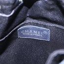 CHANEL Matelasse Backpack Satin Navy CC Auth 154704-19