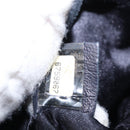 CHANEL Matelasse Backpack Satin Navy CC Auth 154704-11