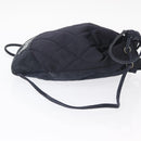 CHANEL Matelasse Backpack Satin Navy CC Auth 154704-3