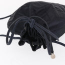 CHANEL Matelasse Backpack Satin Navy CC Auth 154704-6