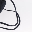 CHANEL Matelasse Backpack Satin Navy CC Auth 154704-7