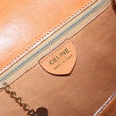 CELINE Macadam Canvas Shoulder Bag PVC Leather Brown Gold Auth 154706-17