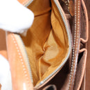 CELINE Macadam Canvas Shoulder Bag PVC Leather Brown Gold Auth 154706-22