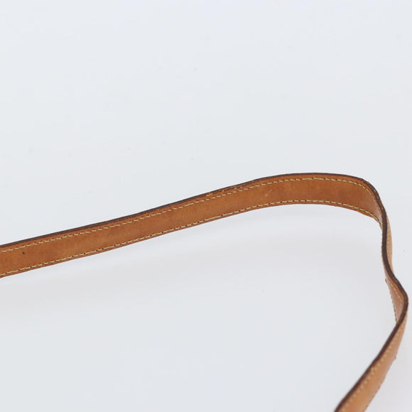 CELINE Macadam Canvas Shoulder Bag PVC Leather Brown Gold Auth 154706