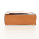 CELINE Macadam Canvas Hand Bag PVC Leather Brown Gold Auth 154707V-5