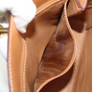 CELINE Macadam Canvas Hand Bag PVC Leather Brown Gold Auth 154707V-23