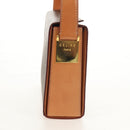 CELINE Macadam Canvas Hand Bag PVC Leather Brown Gold Auth 154707V-4