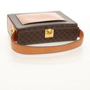 CELINE Macadam Canvas Hand Bag PVC Leather Brown Gold Auth 154707V-7