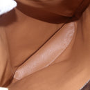 CELINE Macadam Canvas Tote Bag PVC Leather Brown Gold Auth 154708-17