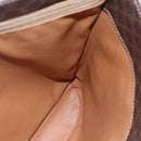 CELINE Macadam Canvas Tote Bag PVC Leather Brown Gold Auth 154708-18