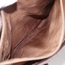 CELINE Macadam Canvas Tote Bag PVC Leather Brown Gold Auth 154708-20