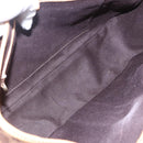 CELINE Macadam Canvas Shoulder Bag PVC Leather Brown Gold Auth 154709-15