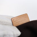 CELINE Macadam Canvas Shoulder Bag PVC Leather Brown Gold Auth 154709-21