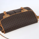 CELINE Macadam Canvas Shoulder Bag PVC Leather Brown Gold Auth 154709-6