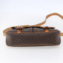 CELINE Macadam Canvas Shoulder Bag PVC Leather Brown Gold Auth 154709-9