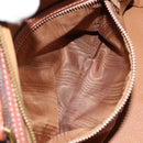 CELINE Macadam Canvas Hand Bag PVC Leather Brown Gold Auth 154710-11