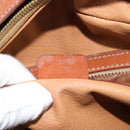 CELINE Macadam Canvas Hand Bag PVC Leather Brown Gold Auth 154710-12