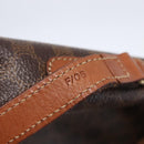 CELINE Macadam Canvas Shoulder Bag PVC Leather Brown Gold Auth 154711-12