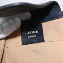 CELINE C Sulky Shoulder Bag Canvas Navy Gold Auth 154713-14