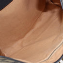 CELINE C Sulky Shoulder Bag Canvas Navy Gold Auth 154713-16