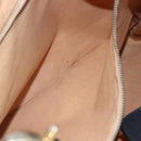 CELINE C Sulky Shoulder Bag Canvas Navy Gold Auth 154713-19