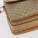 CELINE Macadam Canvas Shoulder Bag PVC Beige Gold Auth 154715-14