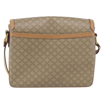 CELINE Macadam Canvas Shoulder Bag PVC Beige Gold Auth 154715 - 0