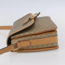 CELINE Macadam Canvas Shoulder Bag PVC Beige Gold Auth 154715-3