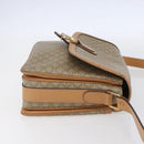 CELINE Macadam Canvas Shoulder Bag PVC Beige Gold Auth 154715-4