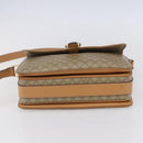 CELINE Macadam Canvas Shoulder Bag PVC Beige Gold Auth 154715-5