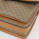 CELINE Macadam Canvas Shoulder Bag PVC Beige Gold Auth 154715-8