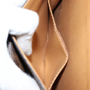 CELINE Macadam Canvas Medallion Hand Bag PVC Leather Brown Gold Auth 154716-21