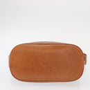 CELINE Macadam Canvas Shoulder Bag PVC Leather Brown Gold Auth 154717-6