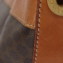 CELINE Macadam Canvas Shoulder Bag PVC Leather Brown Gold Auth 154717-5