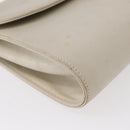 CELINE Shoulder Bag Leather Ivory Gold Auth 154718-8