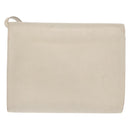 CELINE Shoulder Bag Leather Ivory Gold Auth 154718-2